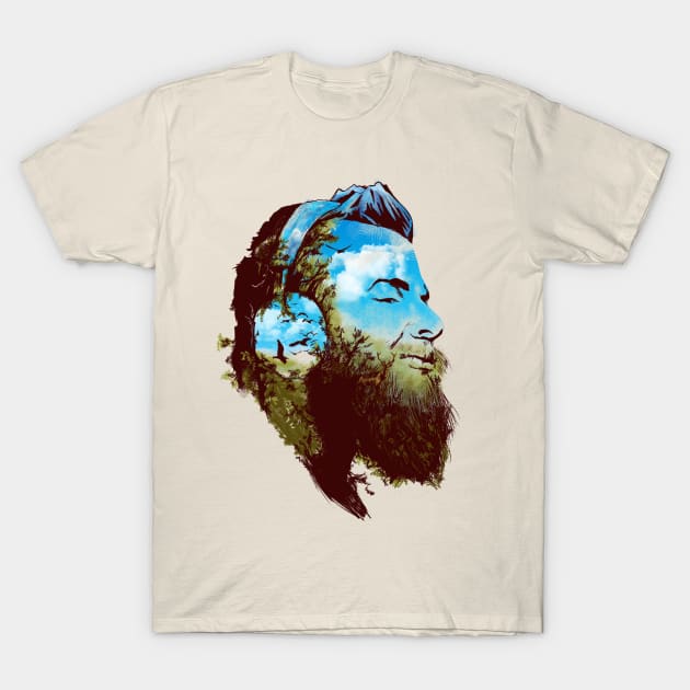 Beard Forest T-Shirt by kookylove